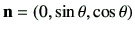 $ \vn=\left(0,\sin\theta,\cos\theta\right)$