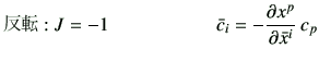 $\displaystyle $BH?E>(B:J=-1 \hspace{20mm}\bar{c}_i = -\frac{\partial x^p}{\partial \bar{x}^i }   c_p$