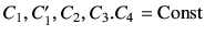 $ C_1,C_1',C_2,C_3.C_4={\rm Const}$