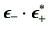 $\displaystyle \bm{\epsilon}_{-}\cdot \bm{\epsilon}_{+}^*$