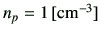 $ n_p=1\,[{\rm cm^{-3}}]$