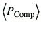 $\displaystyle \left\langle P_{{\rm Comp}} \right\rangle$