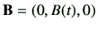 $ \vB=\left(0,B(t),0\right)$